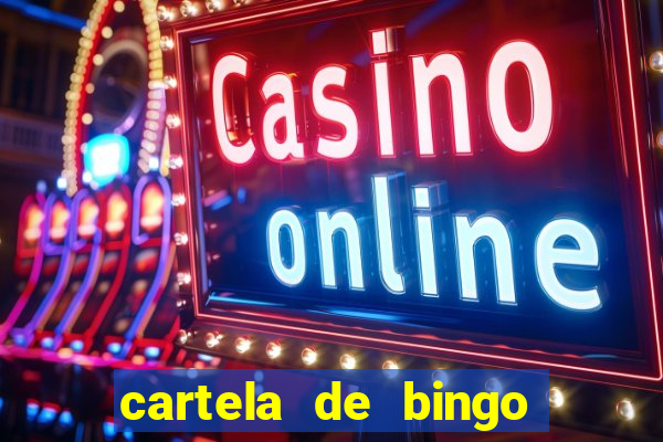 cartela de bingo cha de panela